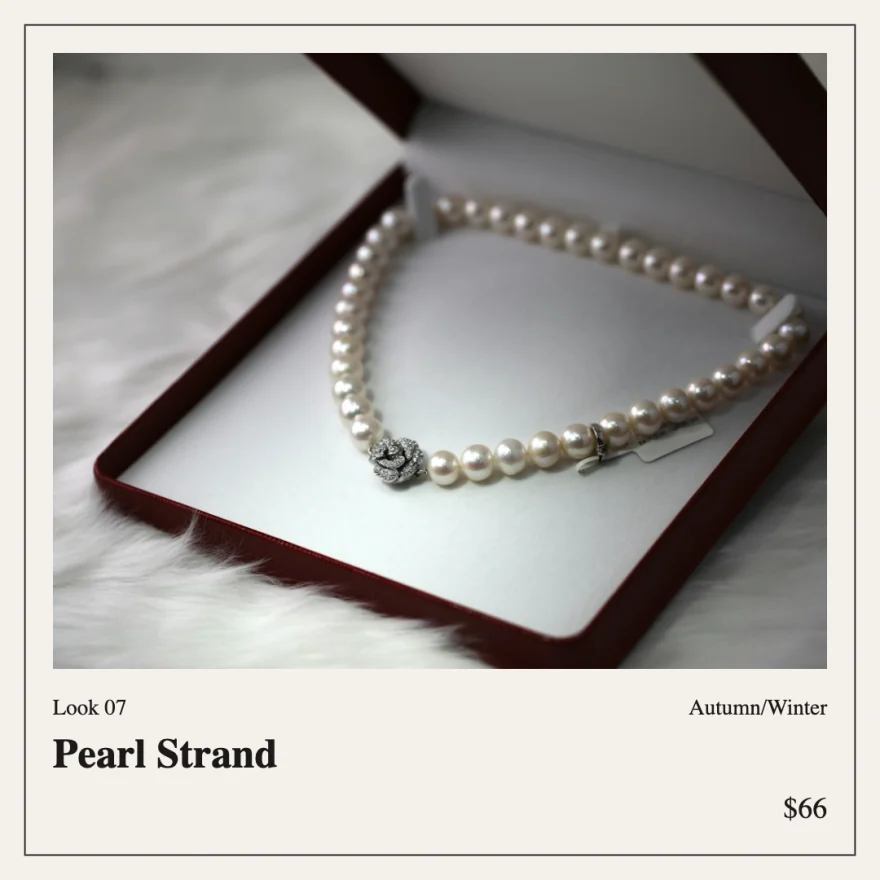Lookbook: the Pearl Strand as a lookbook page.