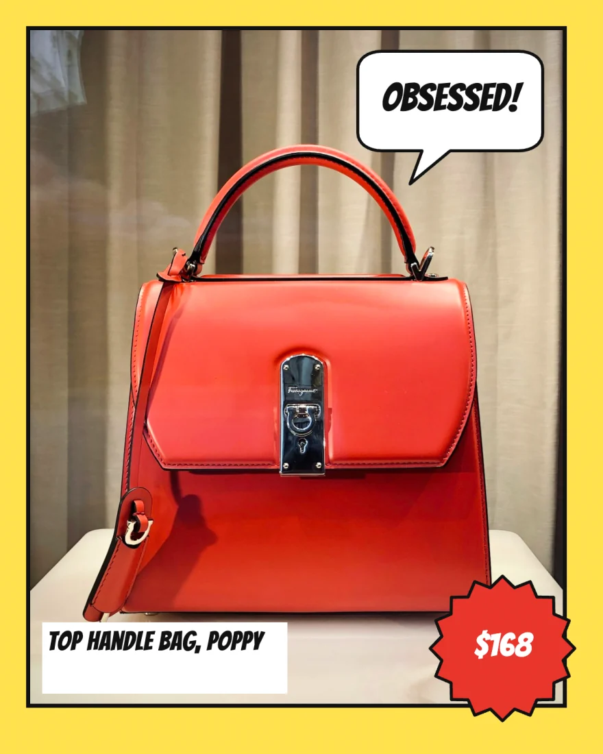 The Top Handle Bag in the Pop Panel template, portrait size.