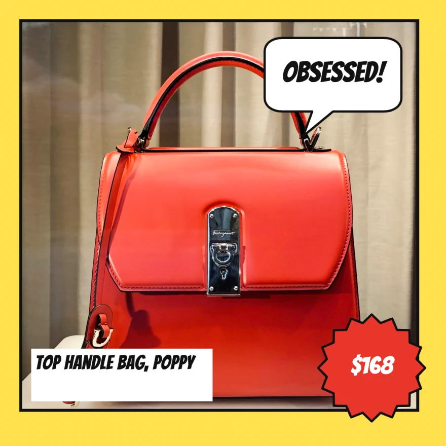 The Top Handle Bag in the Pop Panel template, square size.