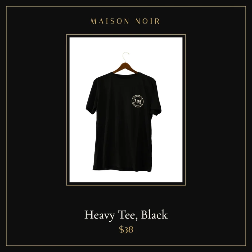 The Gold Noir template on a Lowtide product.
